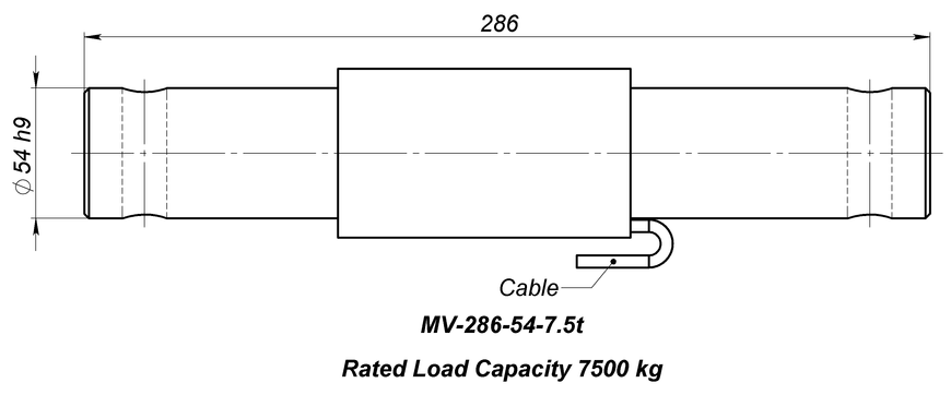 Load cell MV-286-54-7.5t