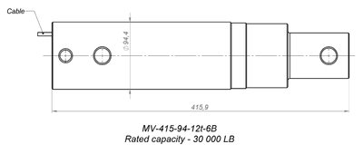 Тензодатчик MV-415-94-30Klb-6B