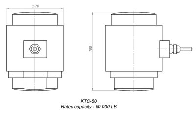 Тензодатчик KTC-50Klb