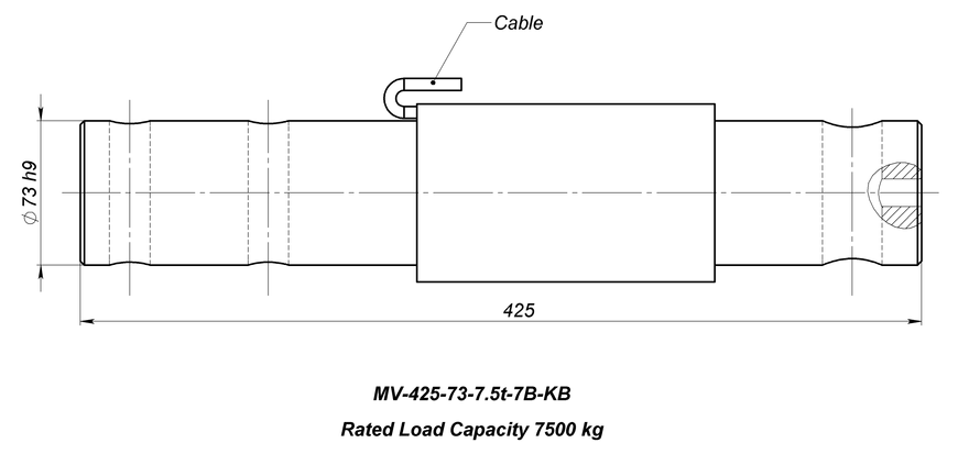 Load cell MV-425-73-7.5t