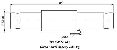 Тензодатчик MV-400-73-7.5t