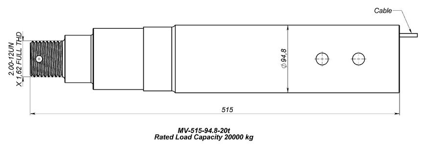 Load cell MV-515-95-20t-6B