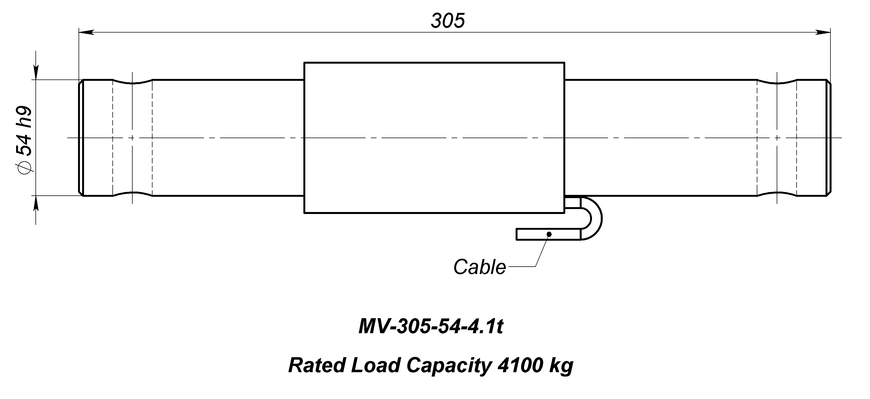 Тензодатчик MV-305-54-4.1t