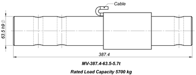 Тензодатчик MV-387-63-5.7t