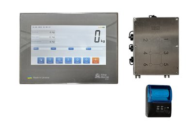 Kit for modernizing the weighing system of a grain cart